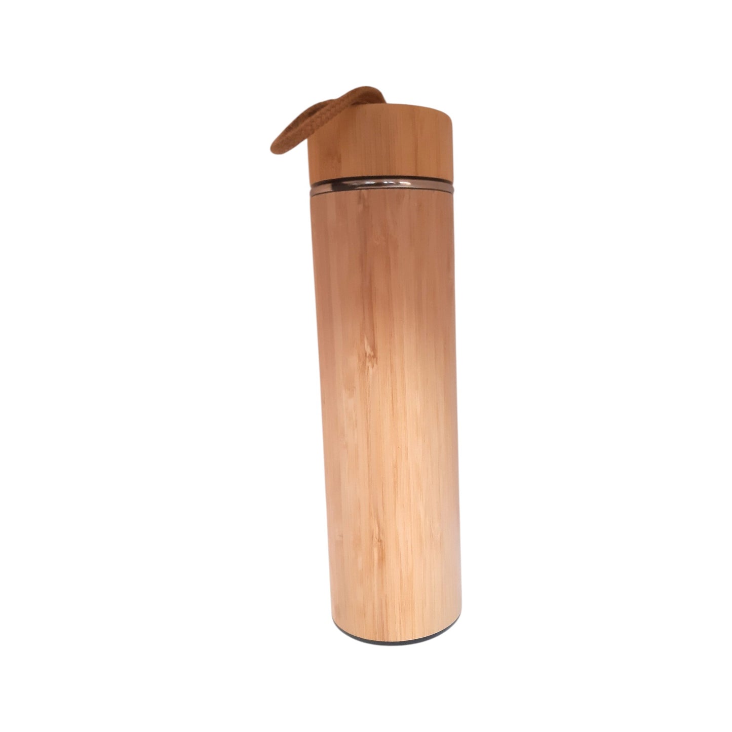 Rope Handle Lid Bamboo Bottle 500ml